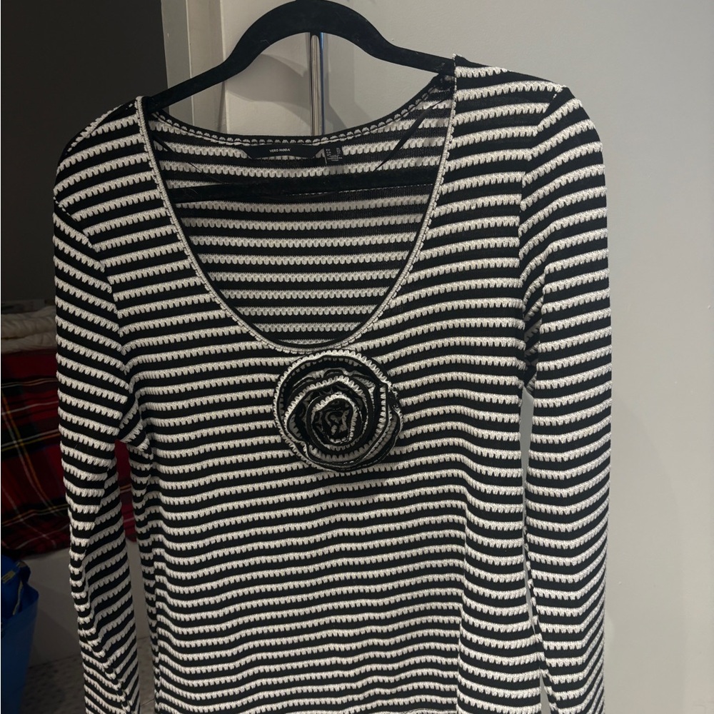 Vero Moda Monochrome Striped Top